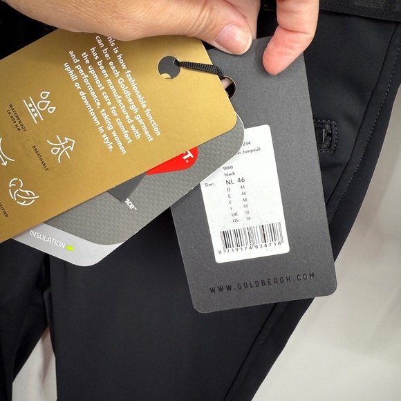 Goldbergh Vision Black Quilted Belted Ski Suit NWT Size 46 - Picture 12 of 14